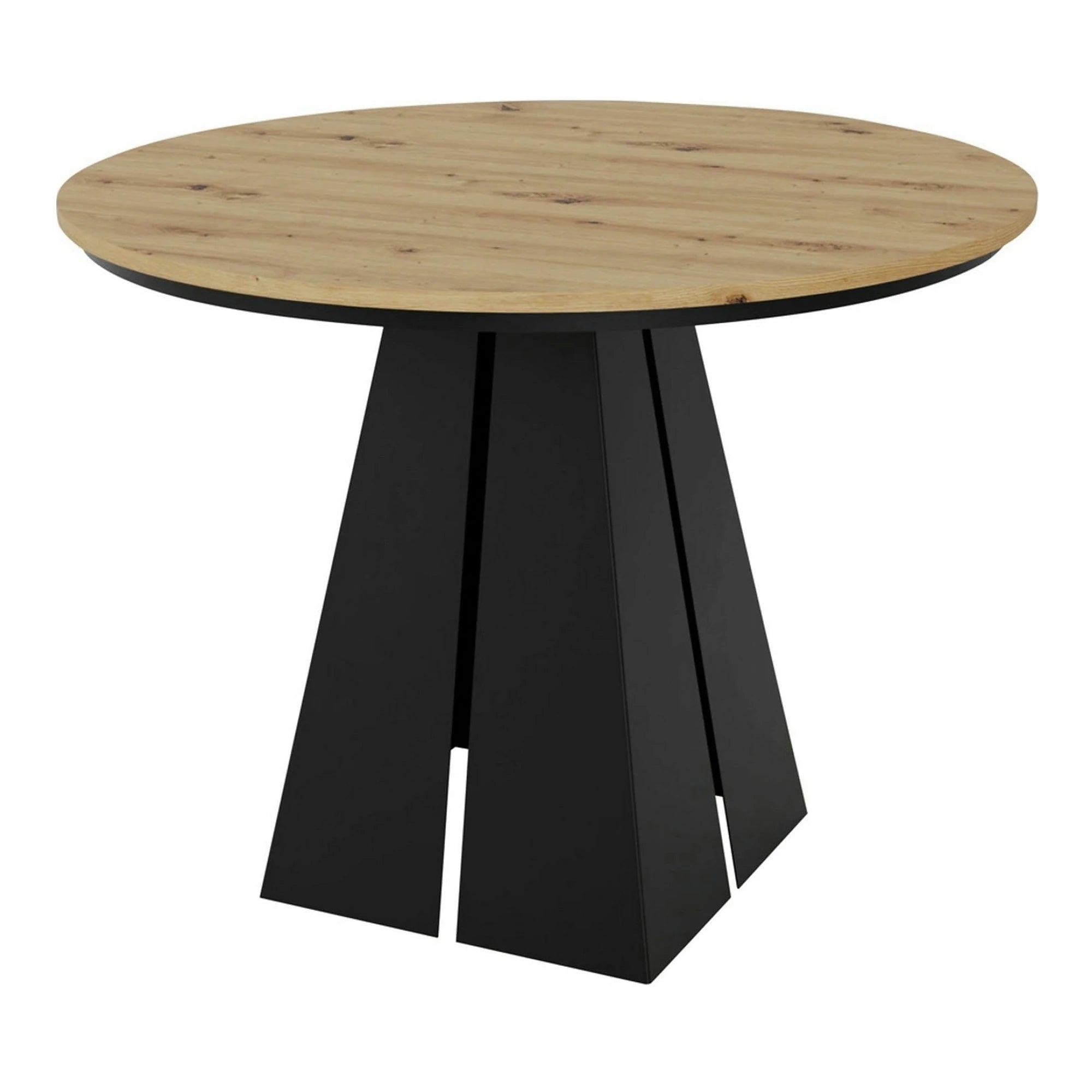 Masa extensibila LORIAN, stejar artisan/negru, 100/176x100x76 cm