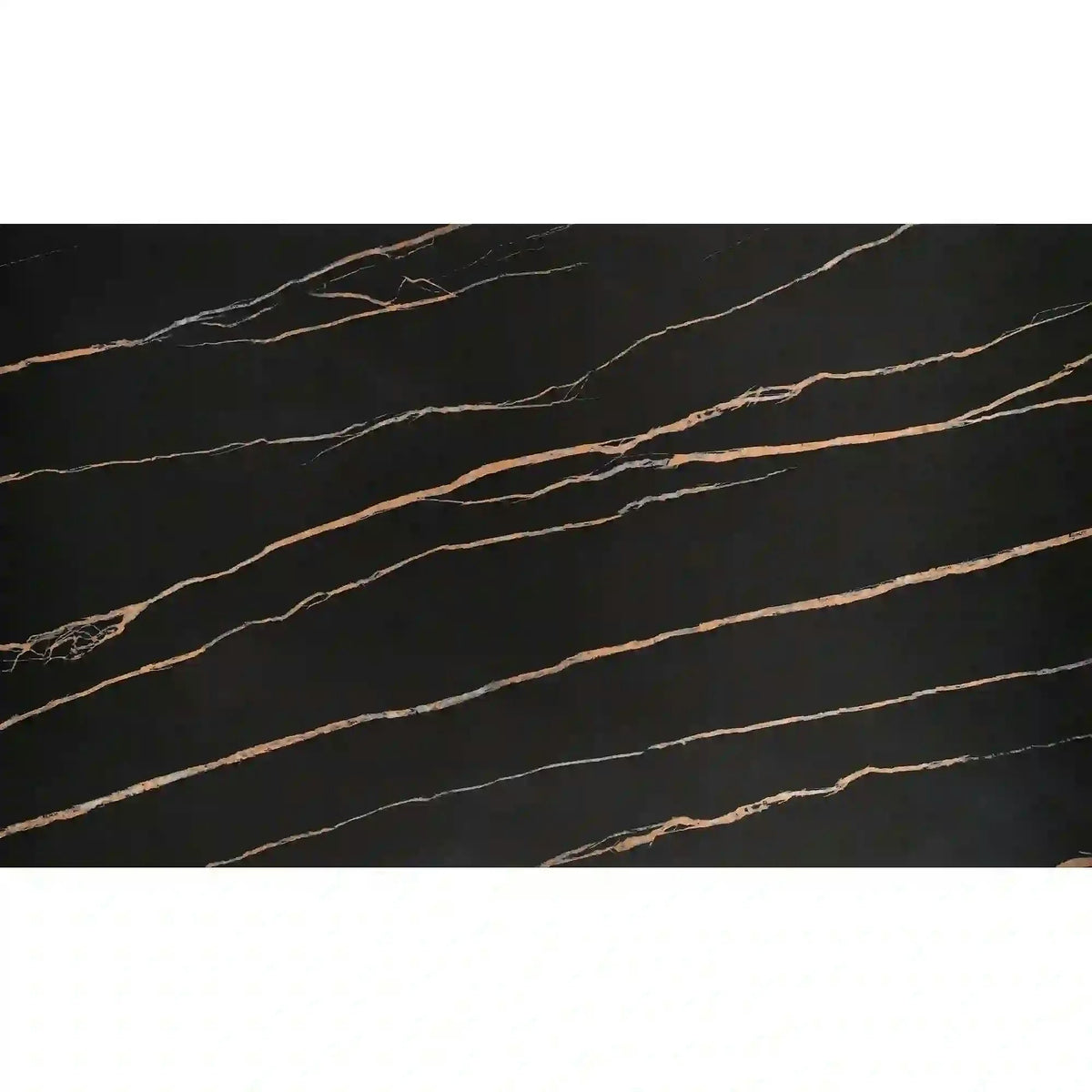 Masa extensibila LOZANO, maro/nuc, metal/piatra sinterizata, 140-200x82x76 cm