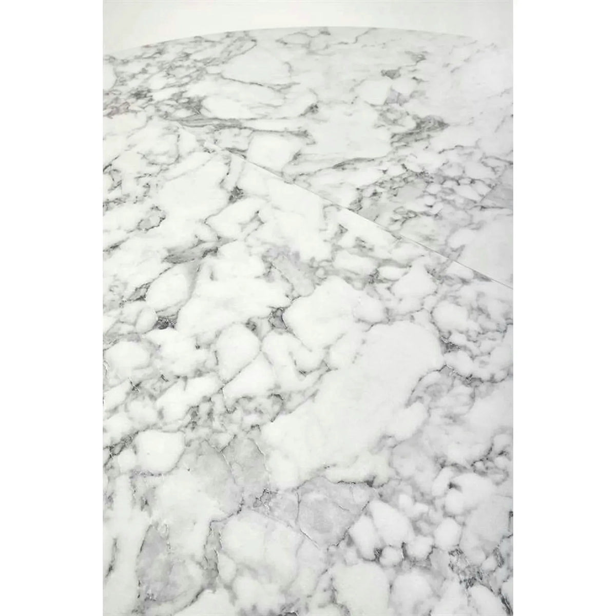 Masa extensibila mare PERONI, alb/negru, PAL furniruit /otel, 100/250x100x75 cm