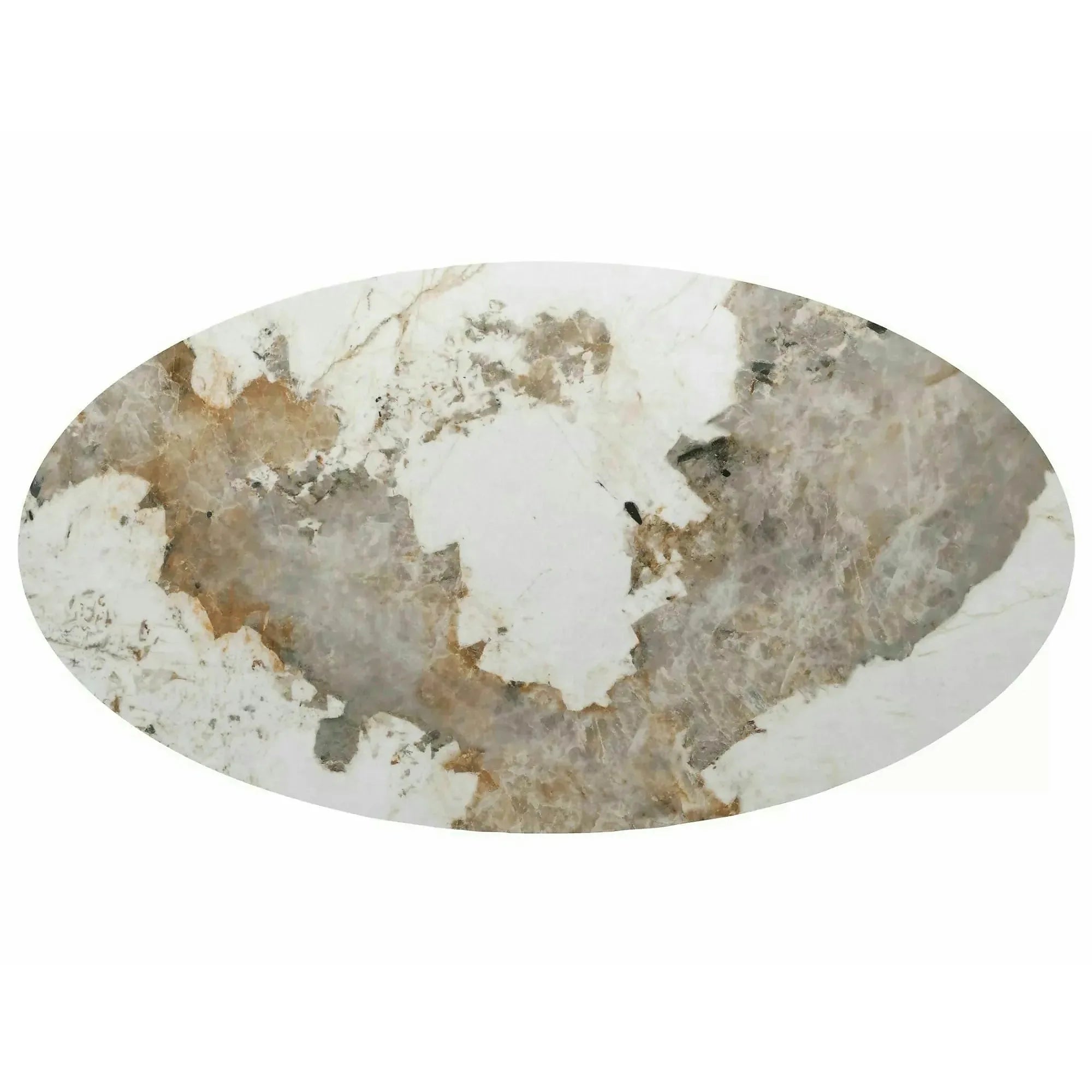 Masă extensibilă MAROCCO, alb/nuc, ceramică/furnir/MDF, 160–200x90x75 cm