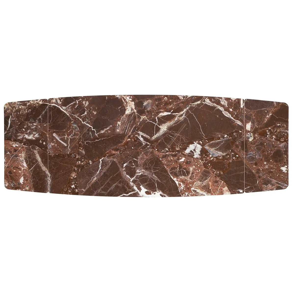 Masa extensibila MARVIN, visiniu/negru, piatra sinterizata/metal, 180/260x95x77 cm