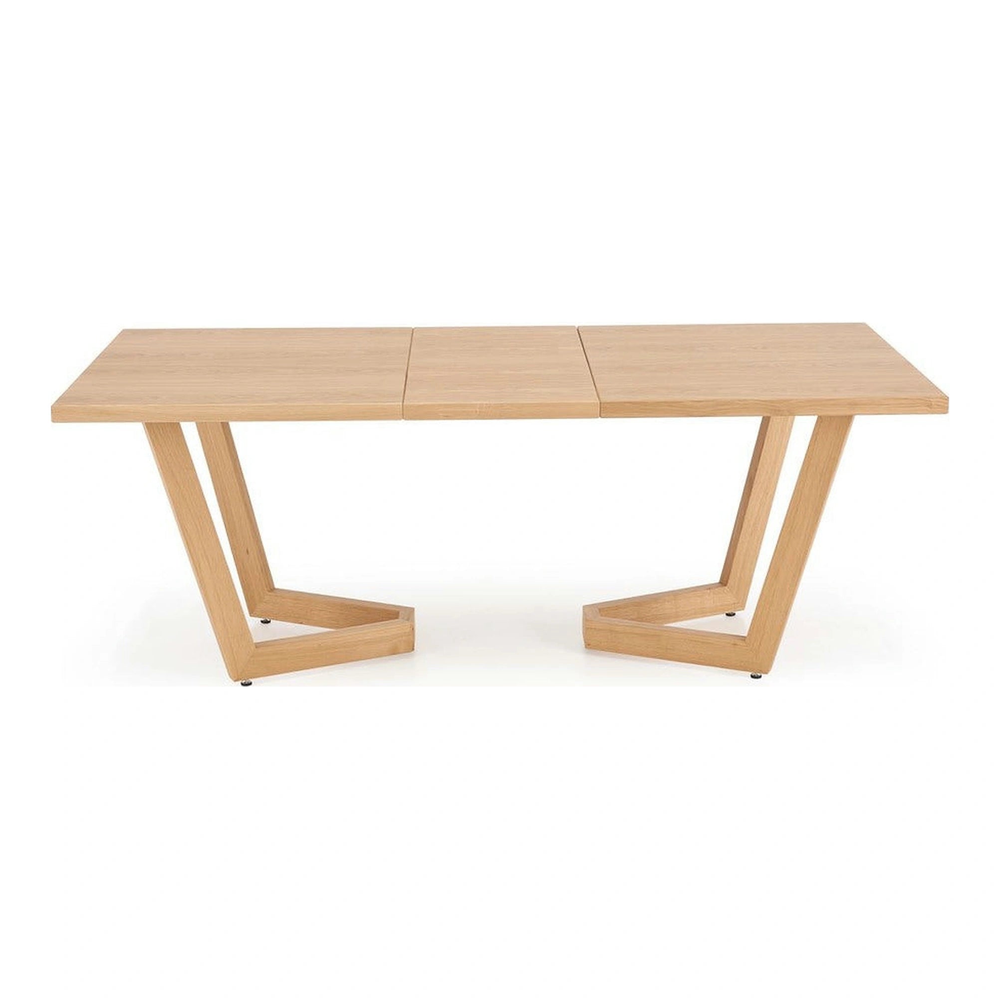 Masa extensibila MASSIVE 3, stejar natural, PAL furniruit/lemn, 160/250x90x77 cm