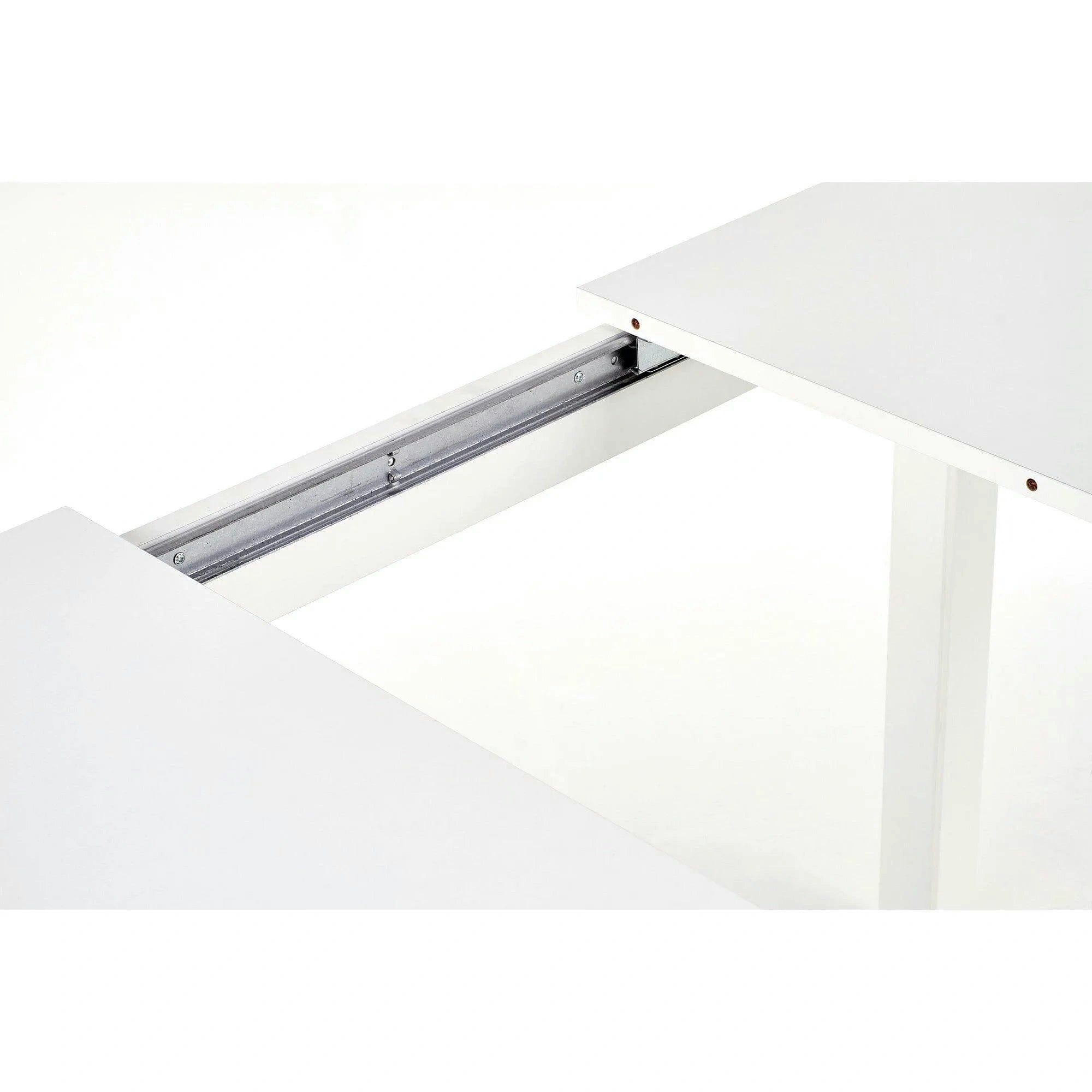 Masa extensibila MAURYCY, alb, PAL, 118/158x75x76 cm