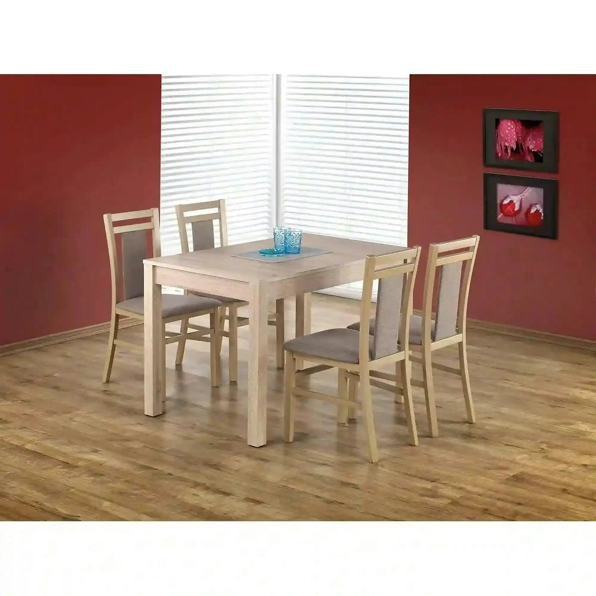 Masa extensibila MAURYCY, stejar, PAL, 118/158x75x76 cm