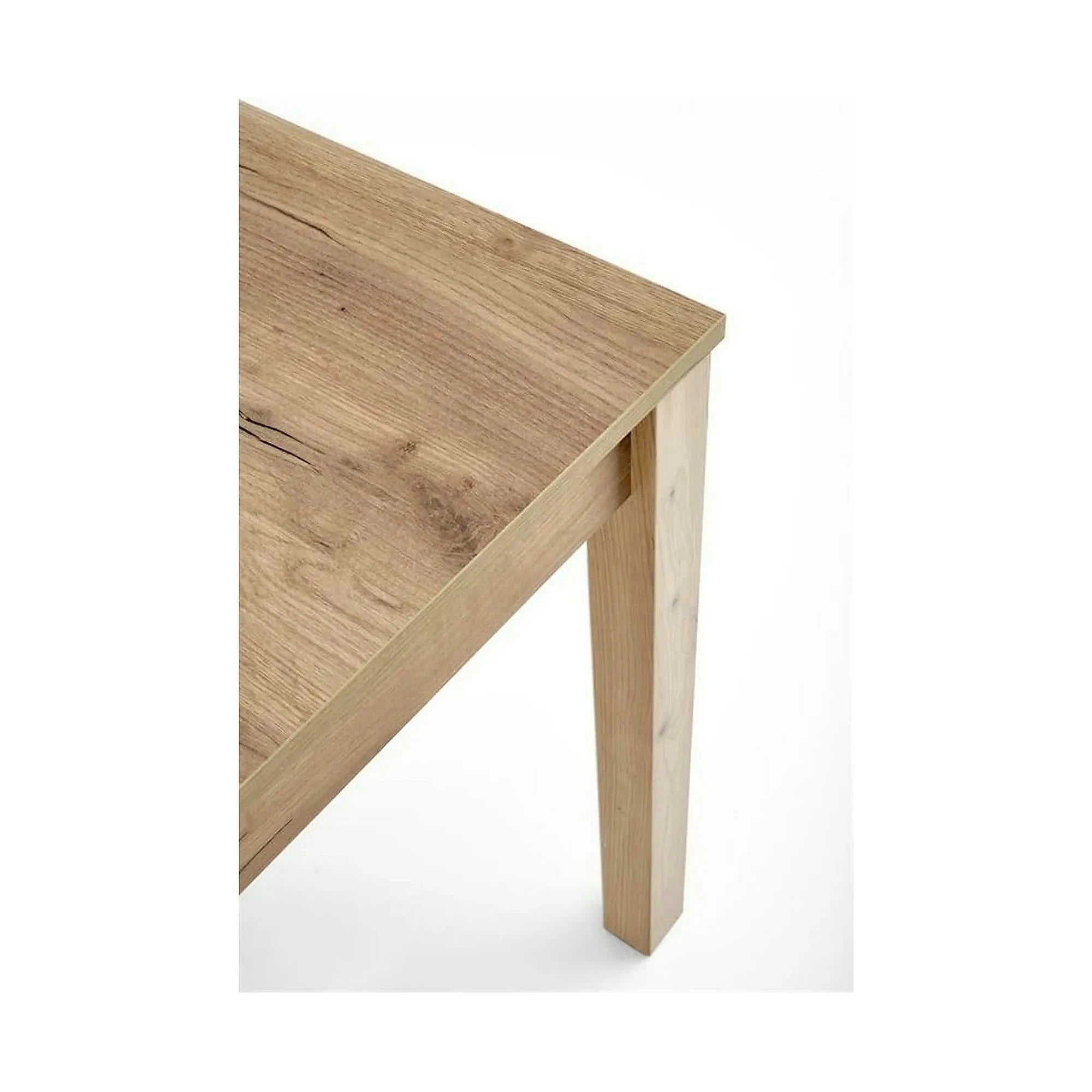 Masa extensibila MAURYCY, stejar, PAL laminat, 118/158x75x75 cm