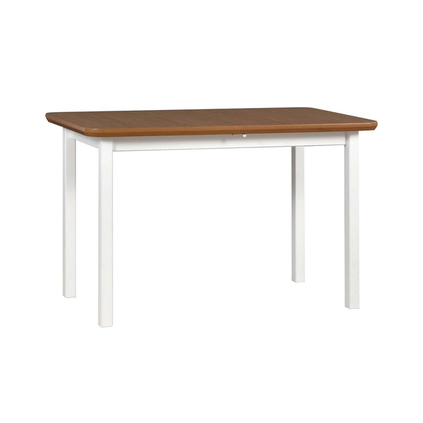 Masa extensibila MAX 4, alb/stejar, lemn de fag/PAL, 120/150x70x76 cm