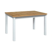 Masa extensibila MAX 5, stejar wotan/alb, PAL/lemn de fag, 120/150x80x78 cm