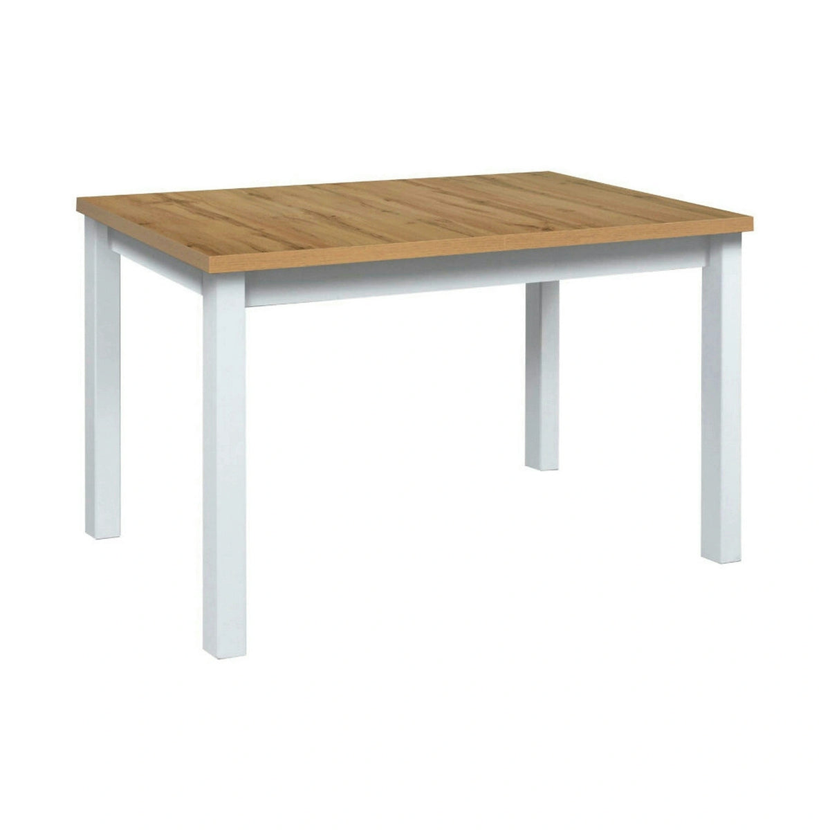 Masa extensibila MAX 5, stejar wotan/alb, PAL/lemn de fag, 120/150x80x78 cm