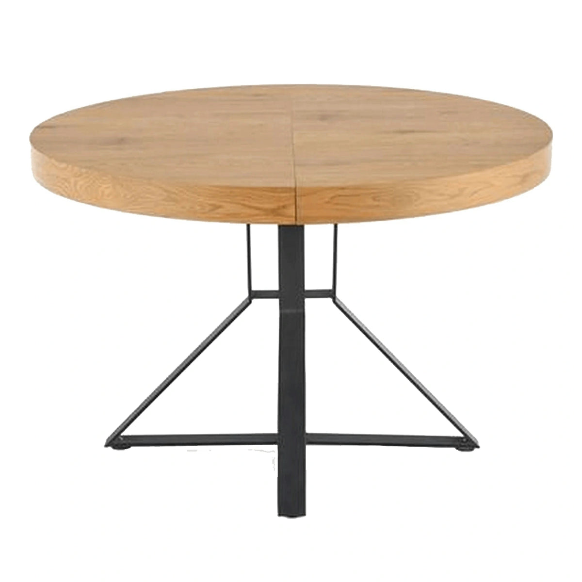 Masa extensibila MERCY, stejar/negru, 120/160x120x80 cm