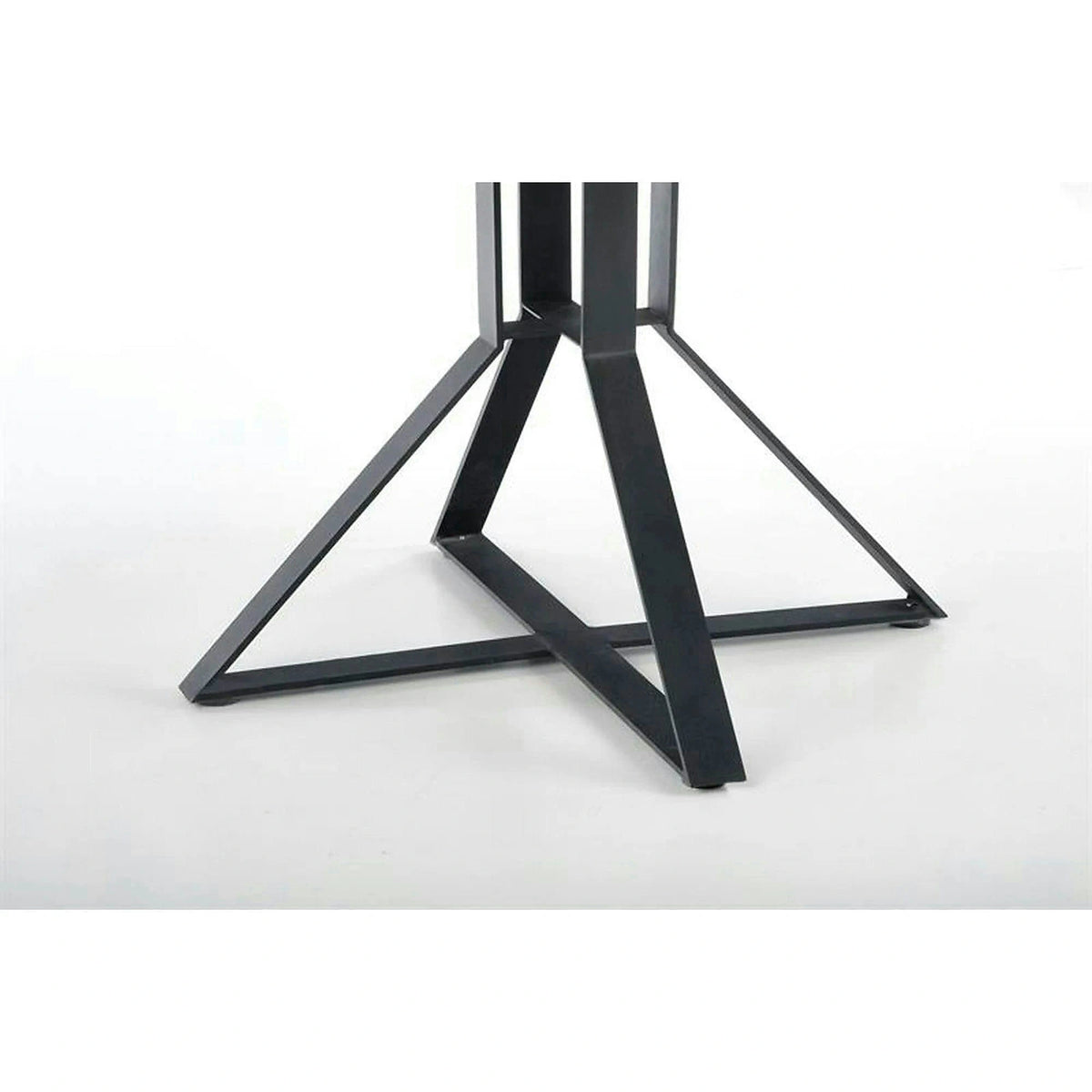 Masa extensibila MERCY, stejar/negru, 120/160x120x80 cm