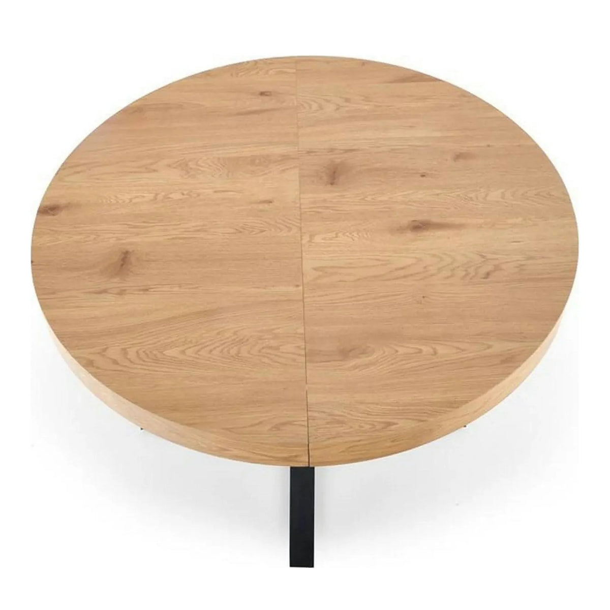 Masa extensibila MERCY, stejar/negru, 120/160x120x80 cm
