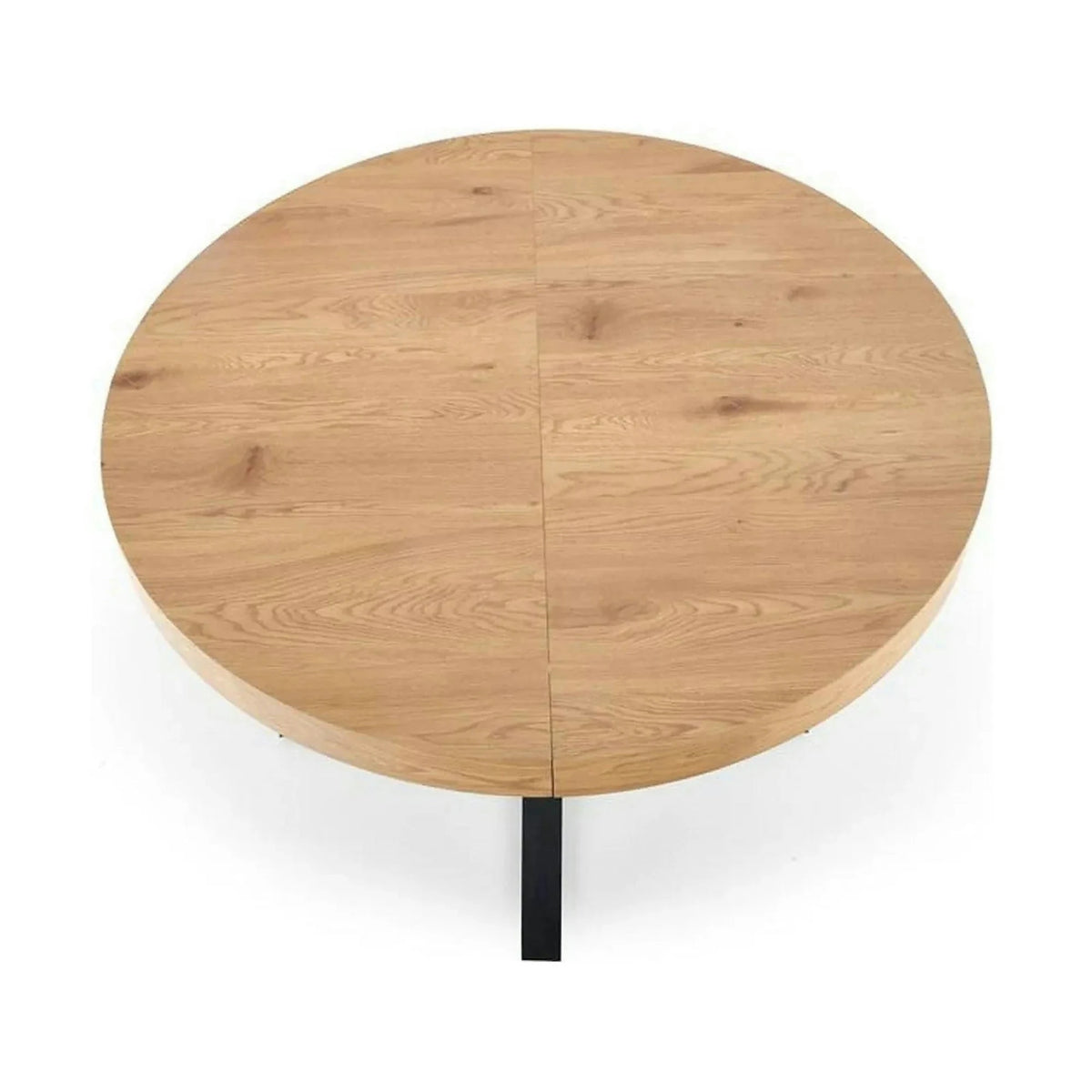 Masa extensibila MERCY, stejar/negru, 120/160x120x80 cm