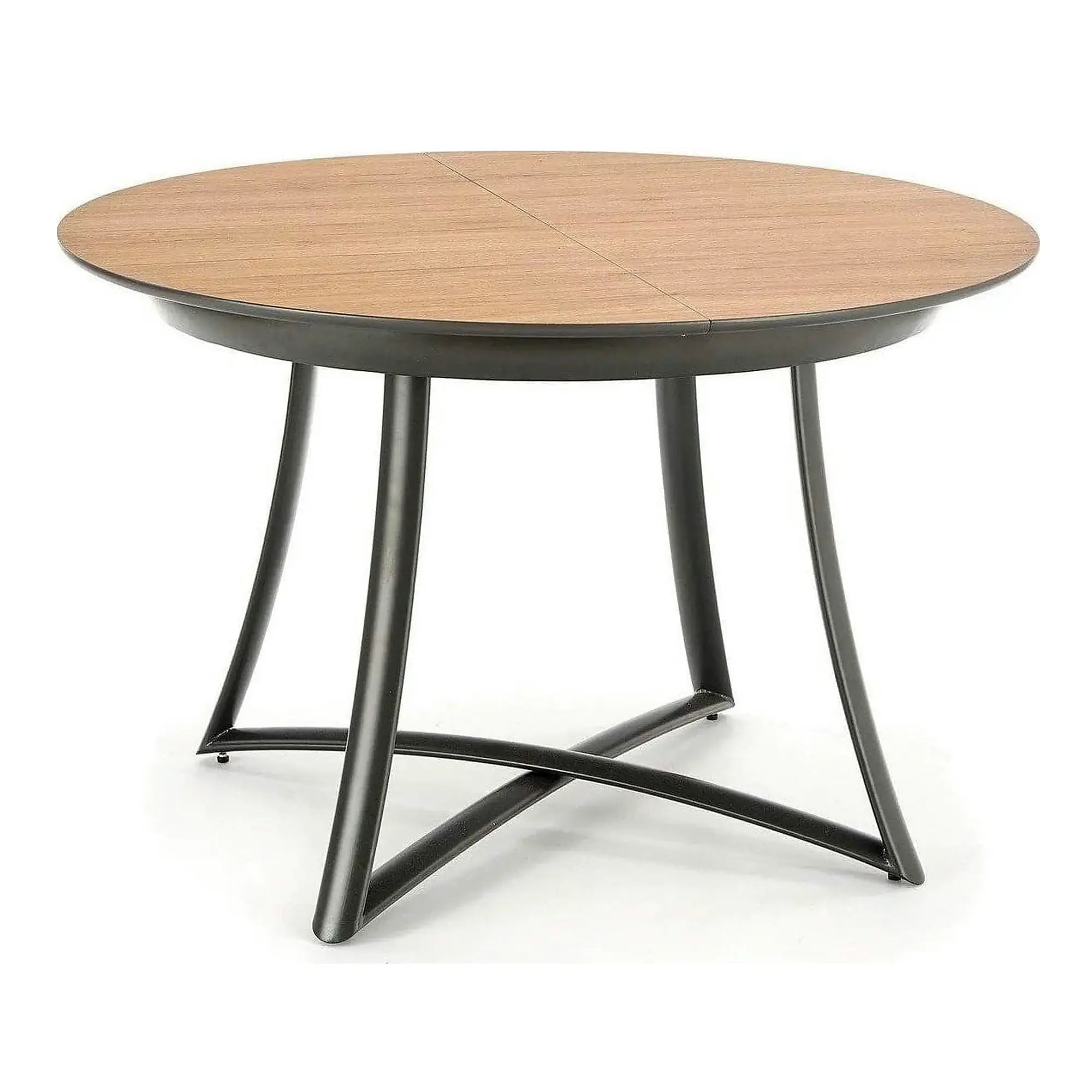 Masa extensibila MORETTI, stejar/negru, 118/148x118x76 cm