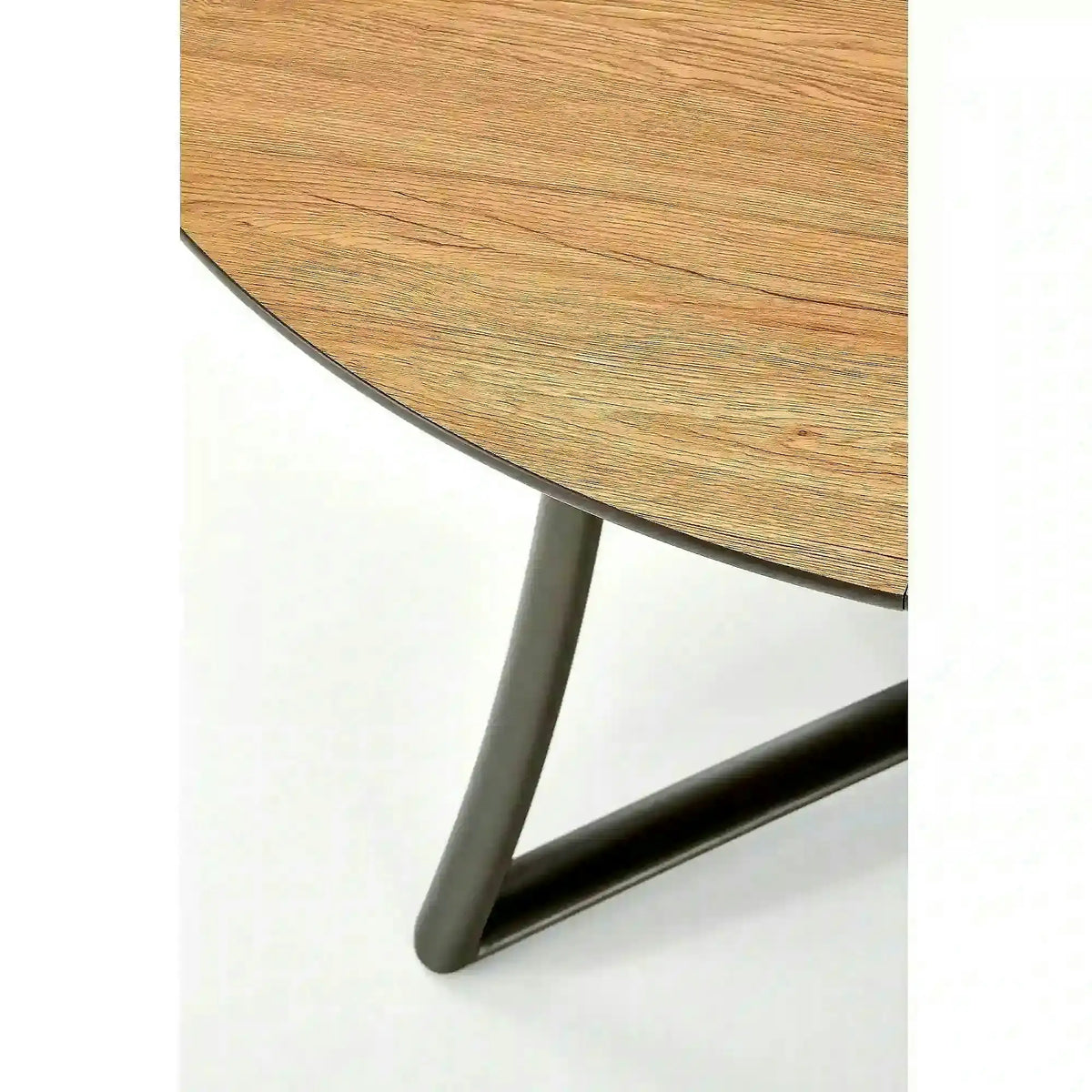 Masa extensibila MORETTI, stejar/negru, 118/148x118x76 cm