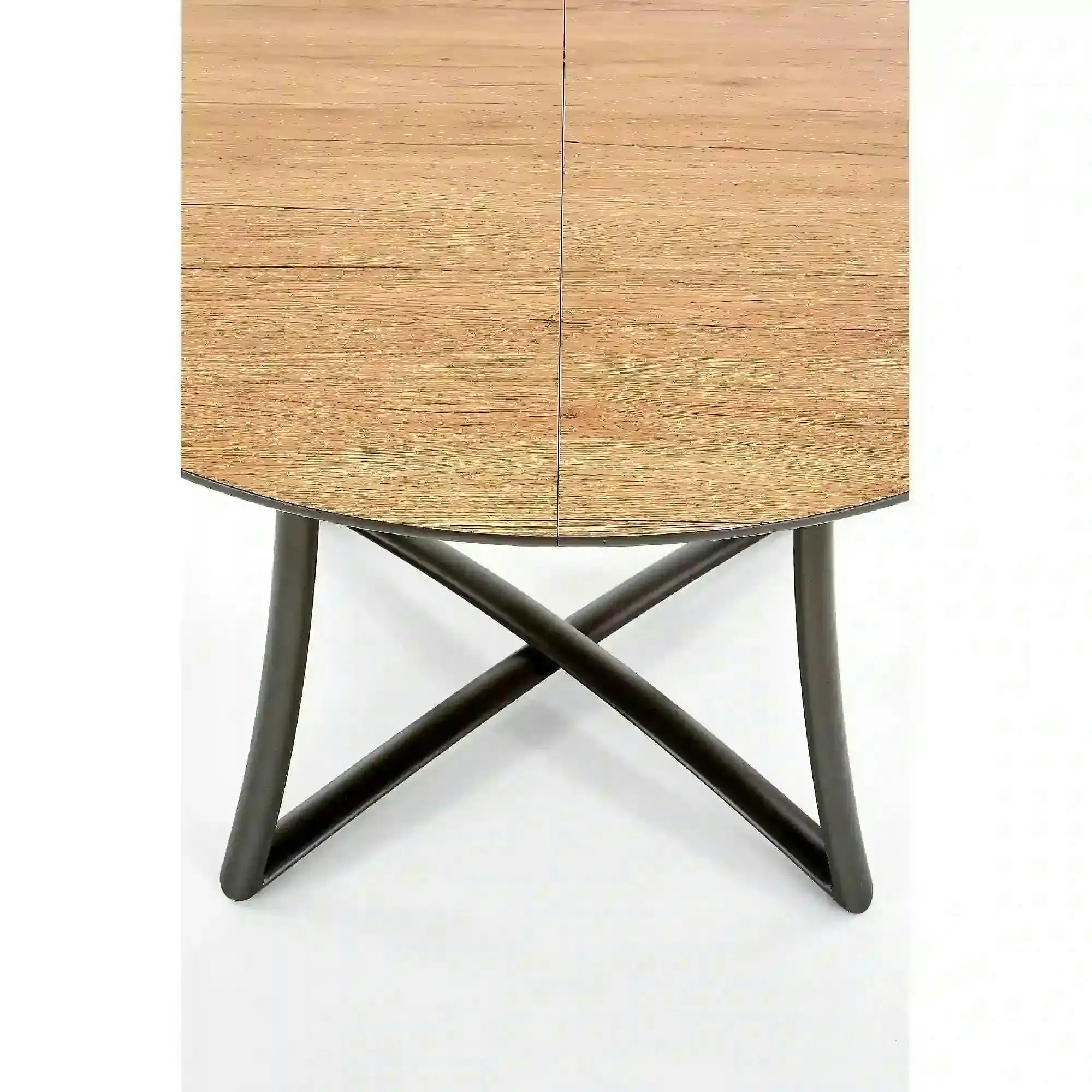 Masa extensibila MORETTI, stejar/negru, 118/148x118x76 cm
