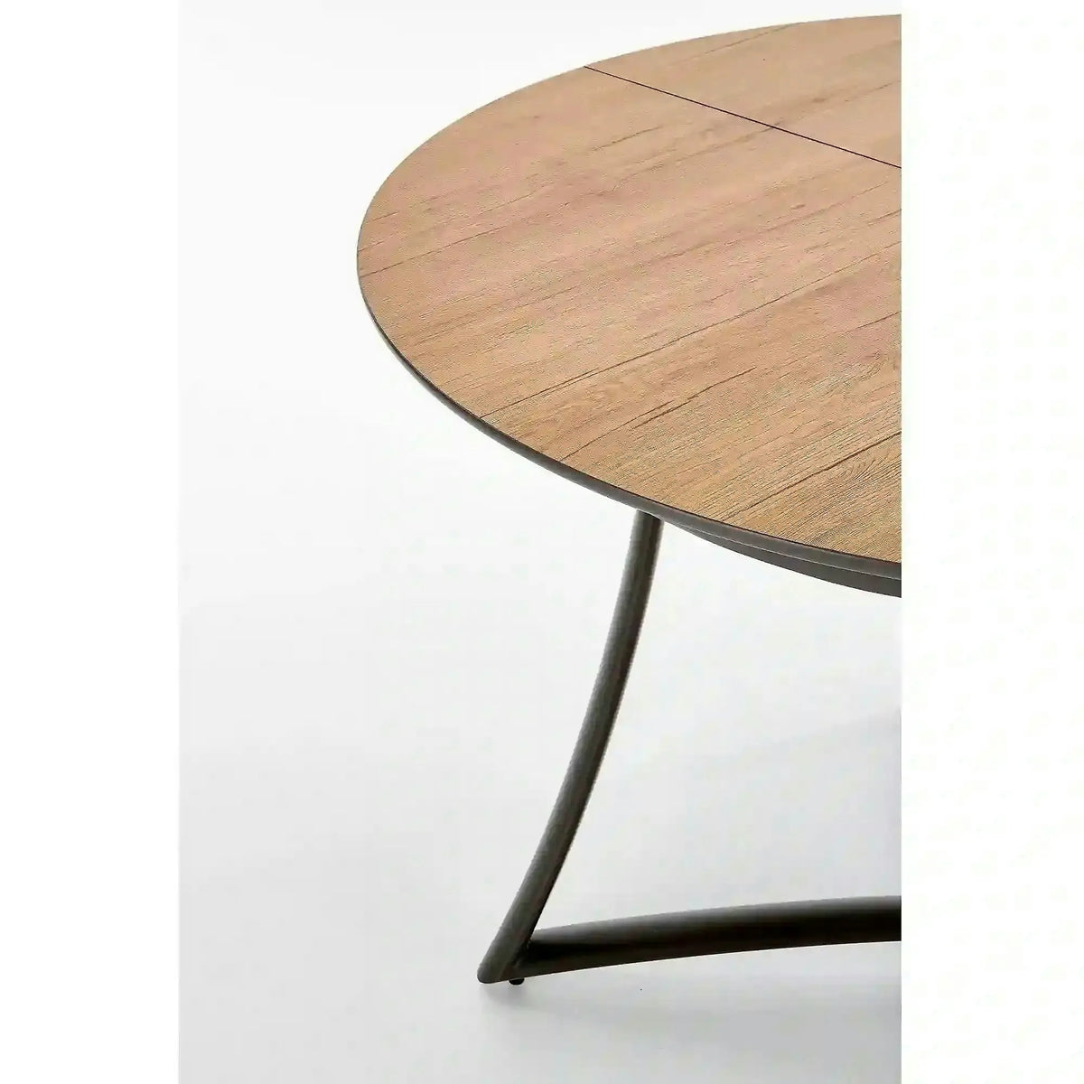Masa extensibila MORETTI, stejar/negru, 118/148x118x76 cm