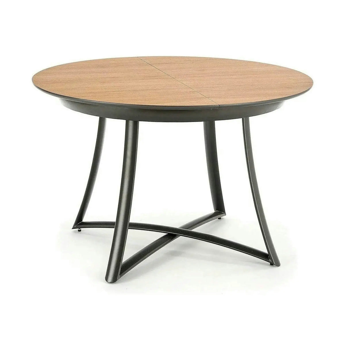 Masa extensibila MORETTI, stejar/negru, 118/148x118x76 cm