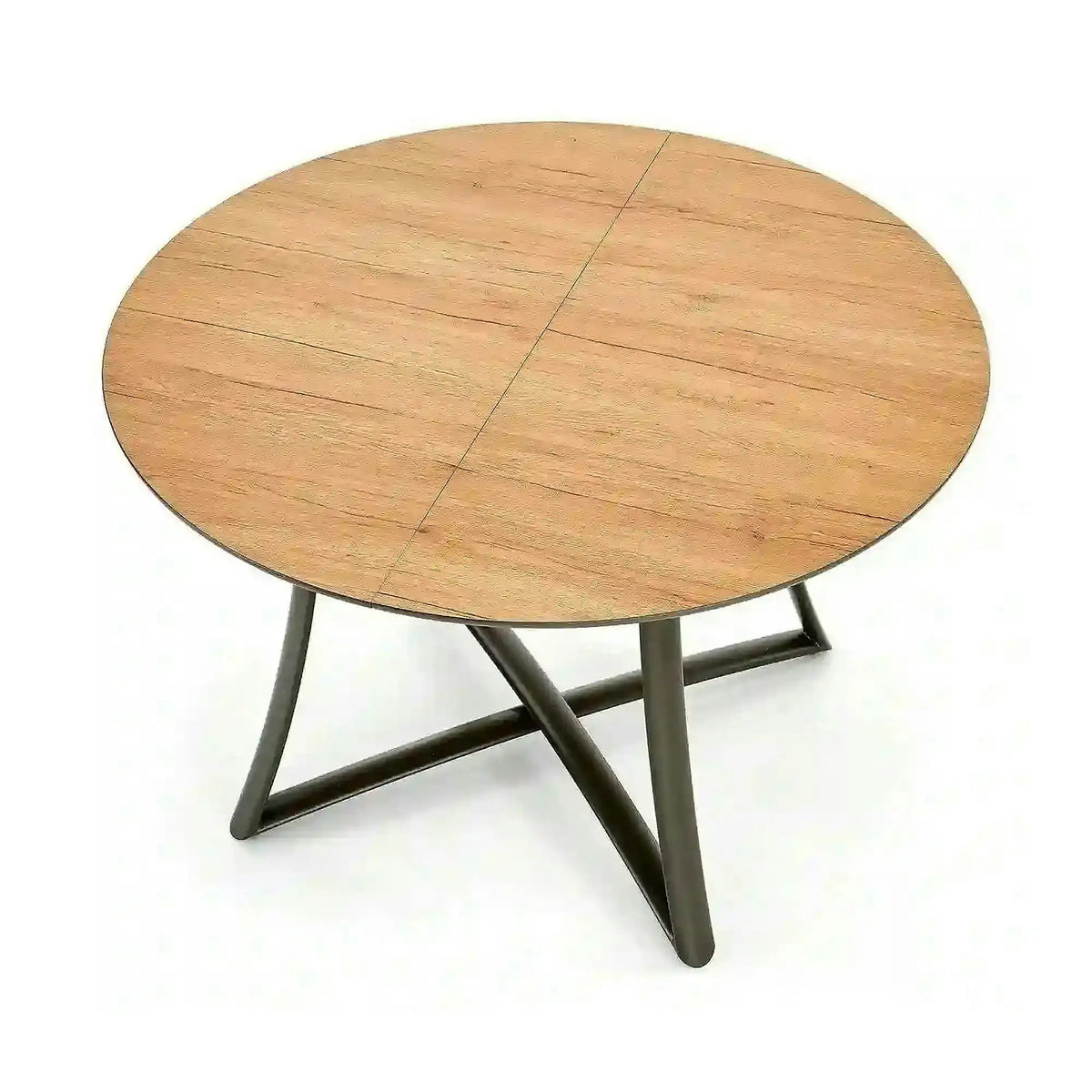 Masa extensibila MORETTI, stejar/negru, 118/148x118x76 cm