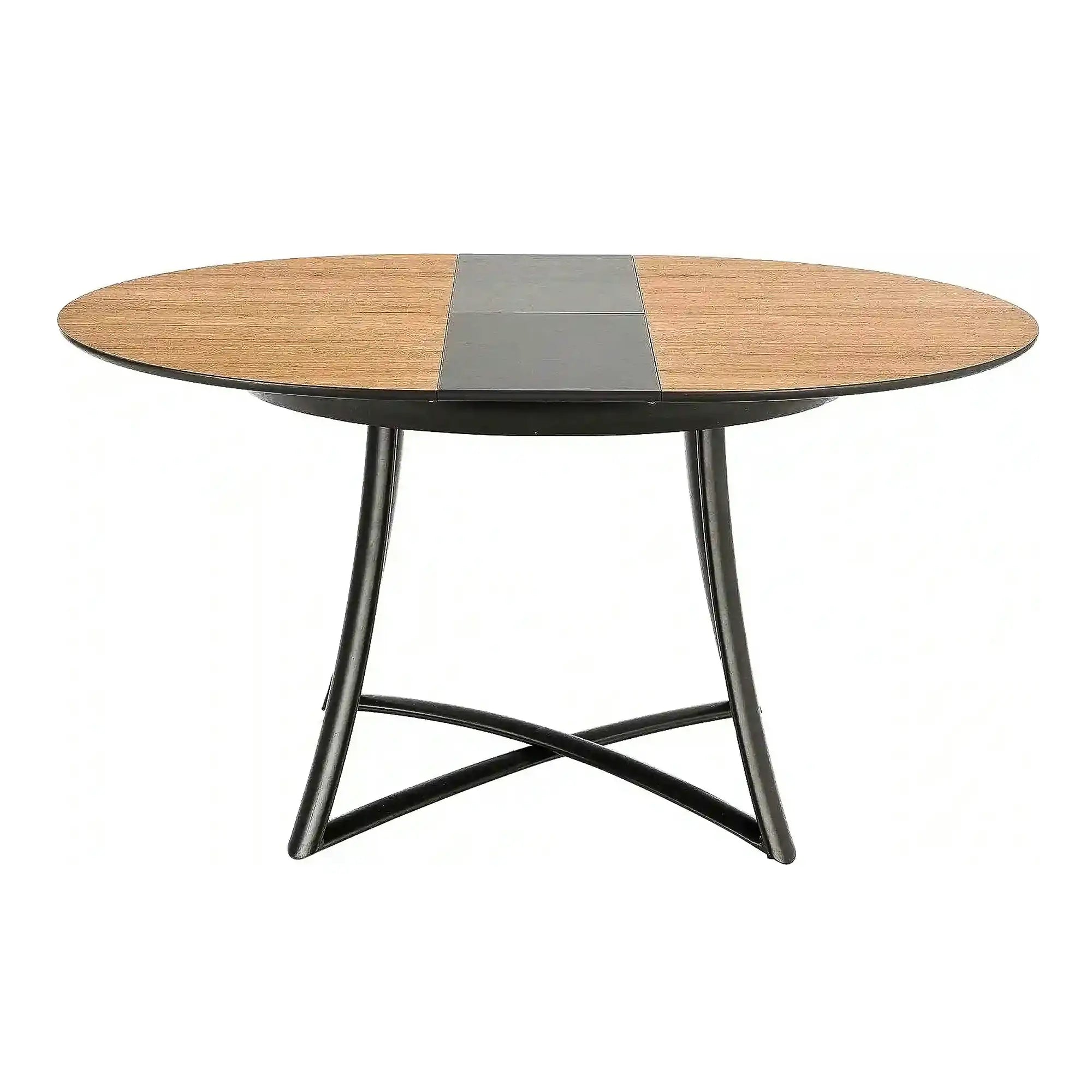 Masa extensibila MORETTI, stejar/negru, 118/148x118x76 cm