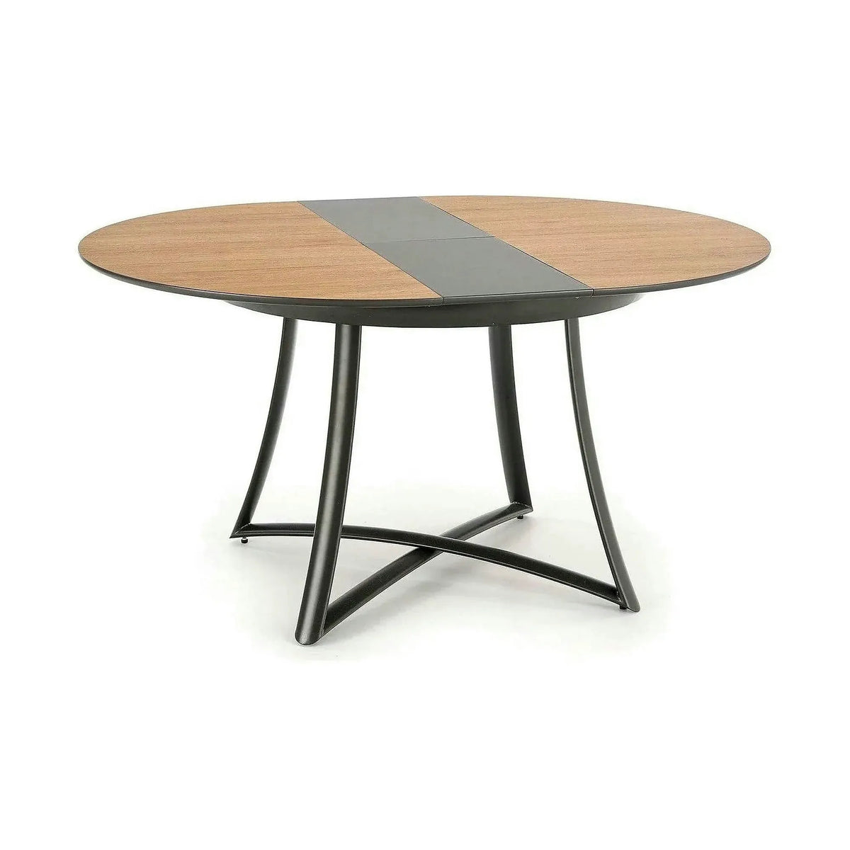 Masa extensibila MORETTI, stejar/negru, 118/148x118x76 cm