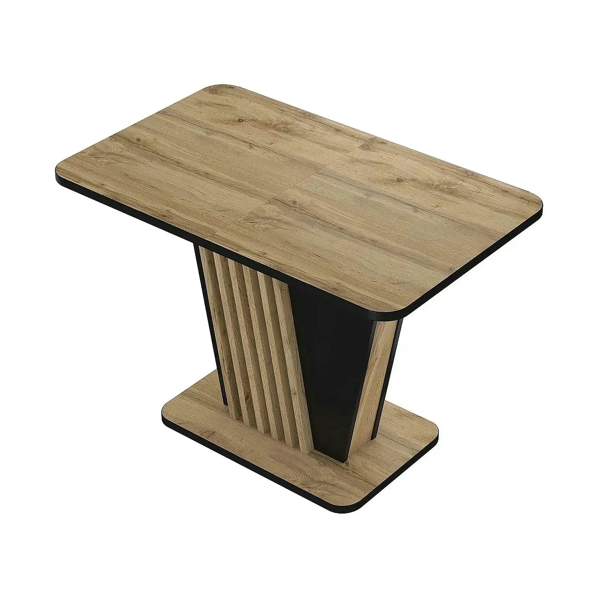 Masa extensibila NEVIO, stejar artisan/negru, PAL, 125/170x75x76 cm