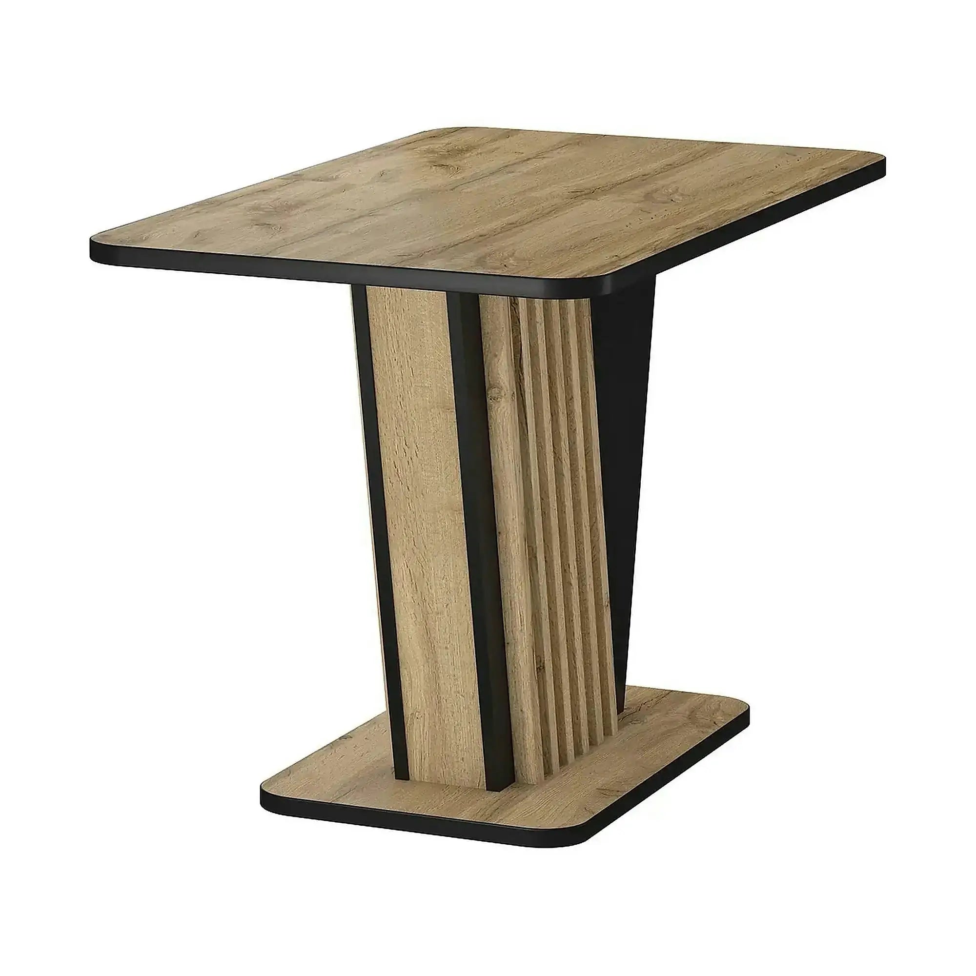 Masa extensibila NEVIO, stejar artisan/negru, PAL, 125/170x75x76 cm