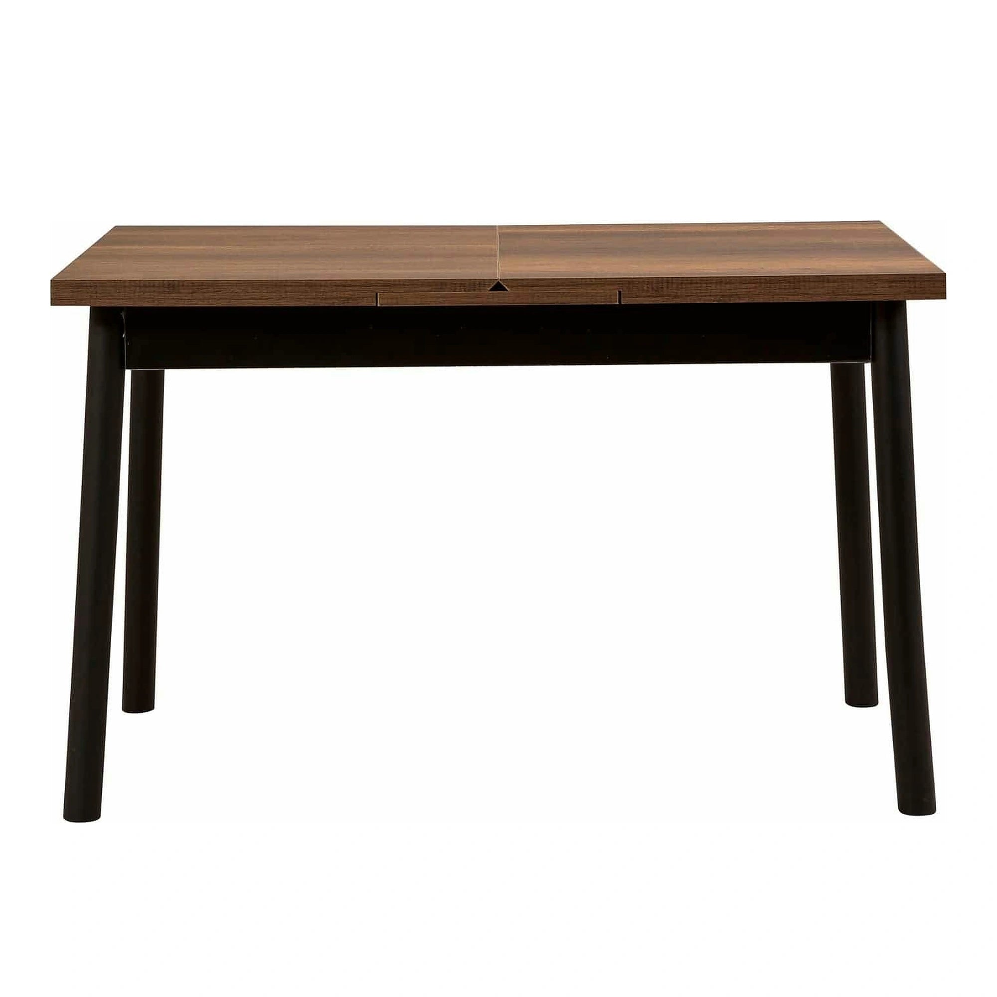 Masa extensibila OLIVER OPEN, maro/negru, PAL melaminat, 120/153x75x77 cm