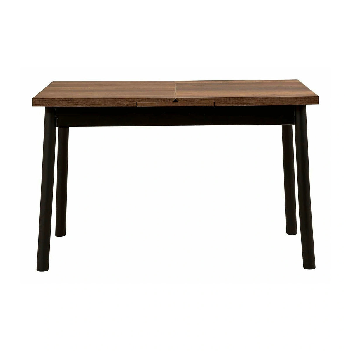 Masa extensibila OLIVER OPEN, maro/negru, PAL melaminat, 120/153x75x77 cm