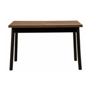 Masa extensibila OLIVER OPEN, maro/negru, PAL melaminat, 120/153x75x77 cm