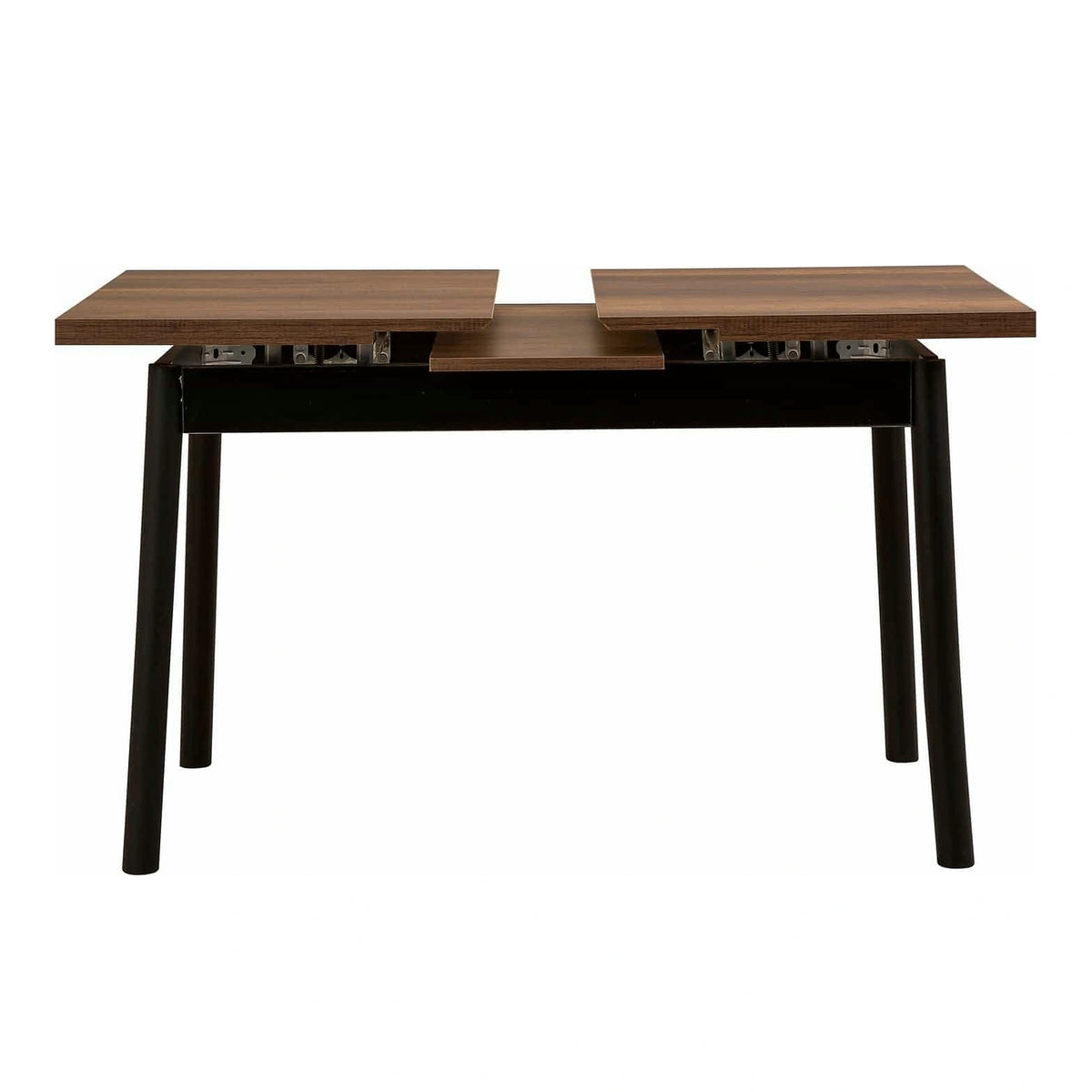 Masa extensibila OLIVER OPEN, maro/negru, PAL melaminat, 120/153x75x77 cm