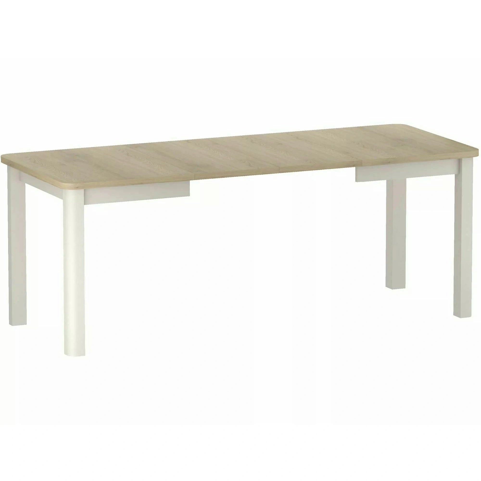 Masă extensibilă OSKAR, stejar cremona/cașmir, PAL laminat/MDF, 80–200x80x76 cm