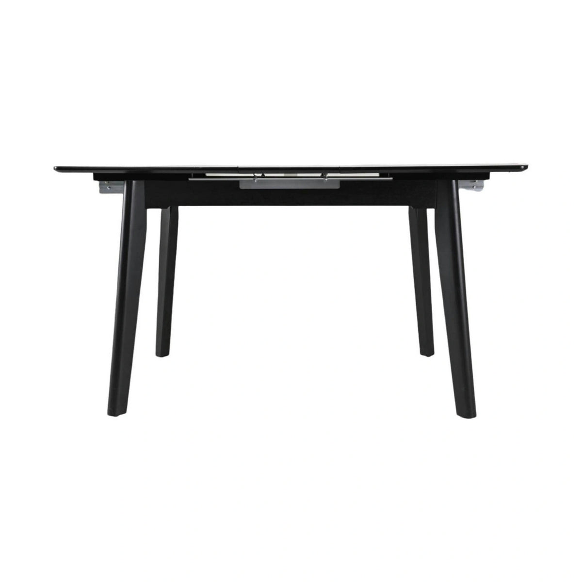 Masa extensibila OSTEN, alb cu efect de marmura/auriu/negru, 110/140x80x76 cm