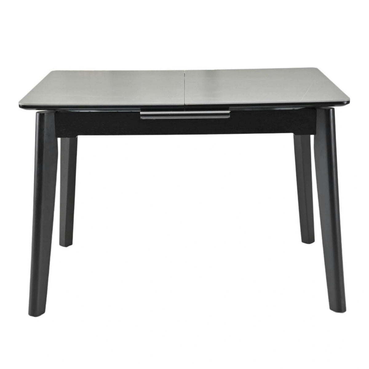 Masa extensibila OSTEN, gri cu efect de marmura/negru, 140/180x80x76 cm