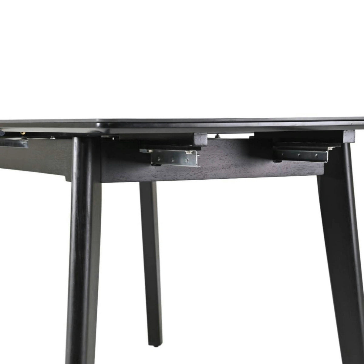 Masa extensibila OSTEN, negru cu efect de marmura, 120/160x80x76 cm