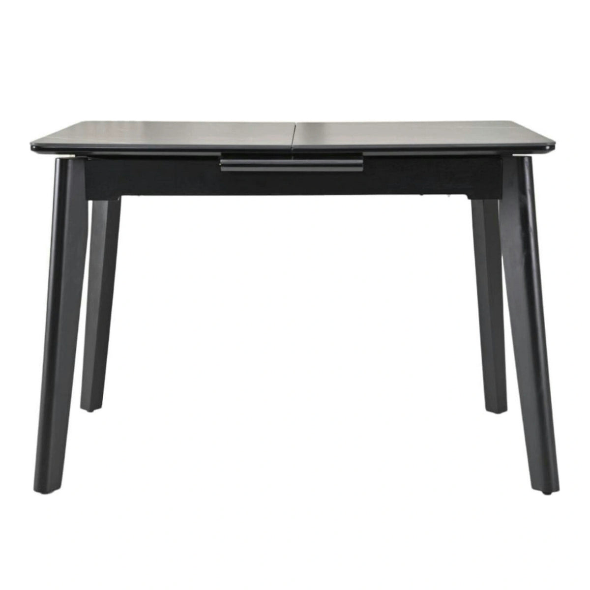 Masa extensibila OSTEN, negru cu efect de marmura, 140/180x80x76 cm