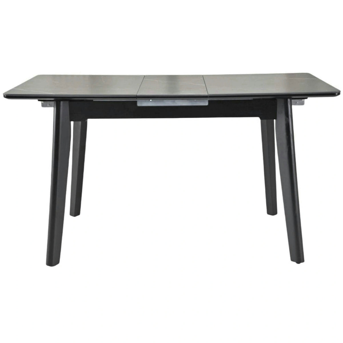 Masa extensibila OSTEN, negru cu efect de marmura, 140/180x80x76 cm