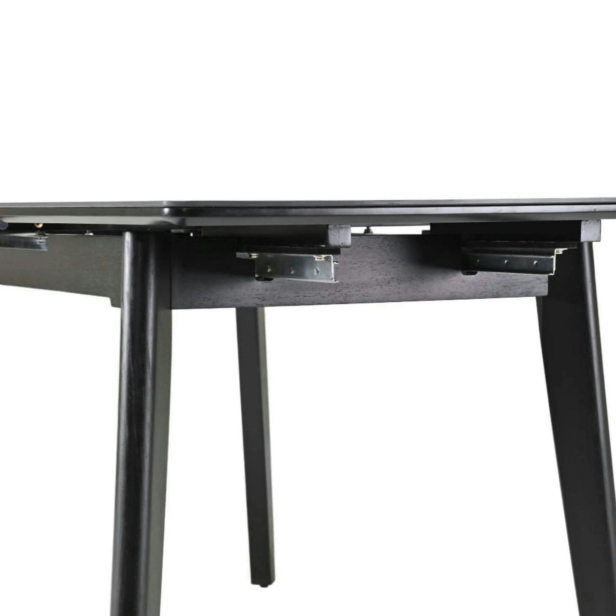 Masa extensibila OSTEN, negru cu efect de marmura, 140/180x80x76 cm