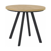 Masa extensibila PARES, stejar artisan/negru, PAL laminat/metal, 90/180x90x76 cm