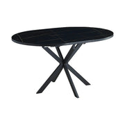 Masa extensibila pentru sufragerie GASTON, negru, 100/135x100x75 cm