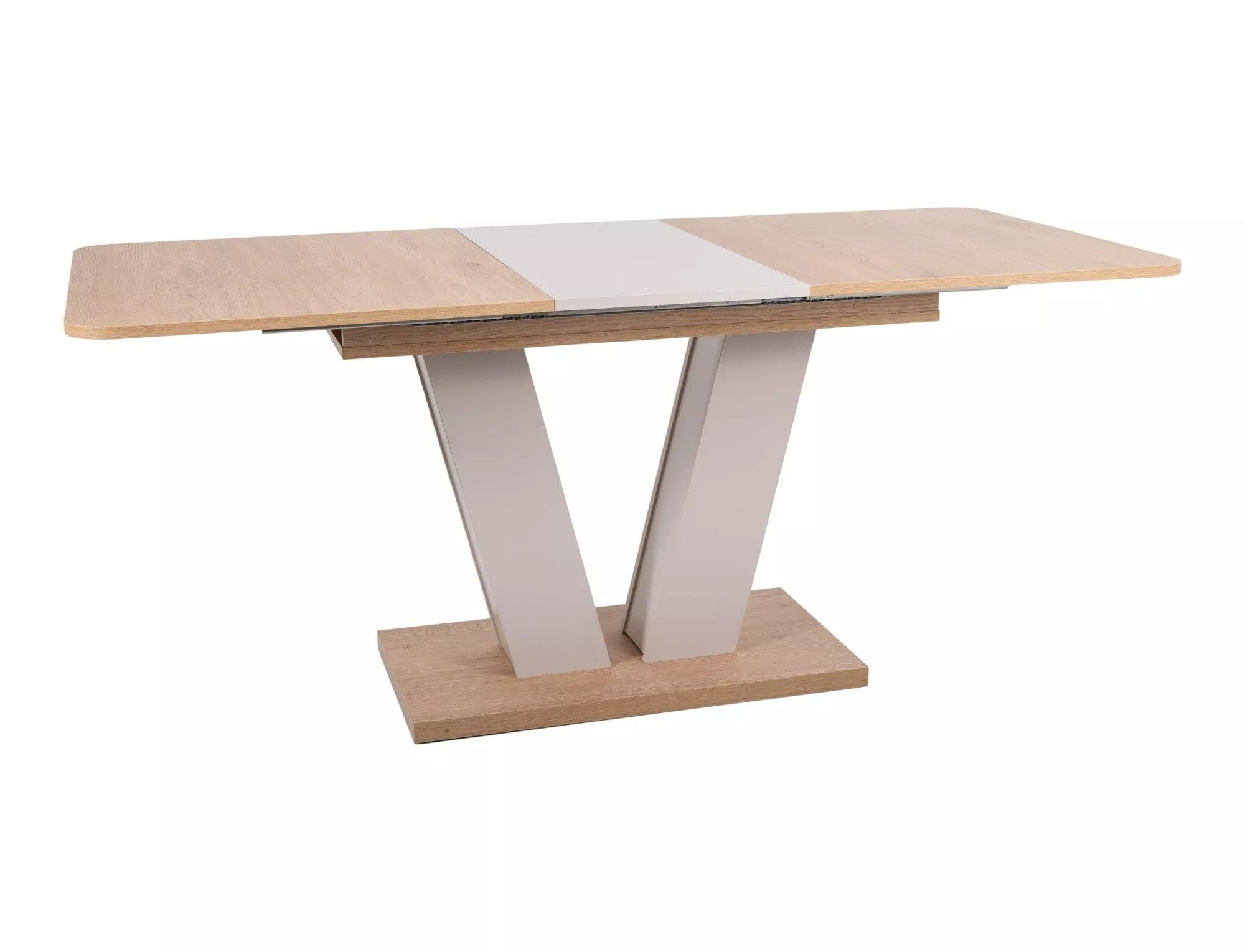 Masa extensibila PLATON, stejar/casmir, PAL laminat, 136/176x80x76 cm