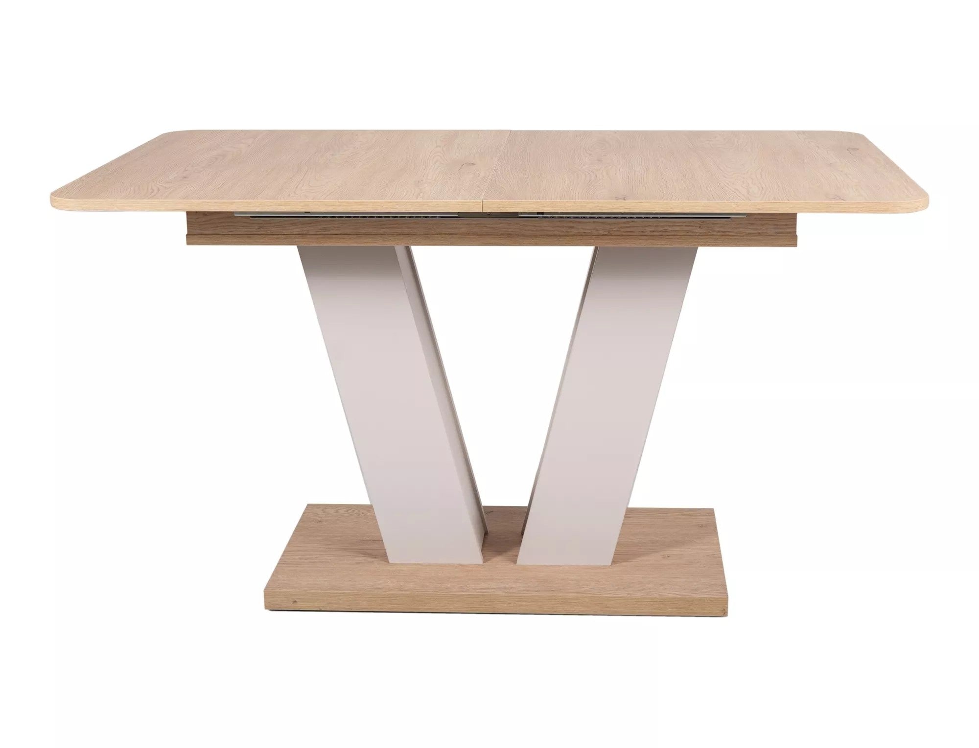 Masa extensibila PLATON, stejar/casmir, PAL laminat, 136/176x80x76 cm