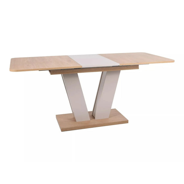 Masa extensibila PLATON, stejar/casmir, PAL laminat, 136/176x80x76 cm