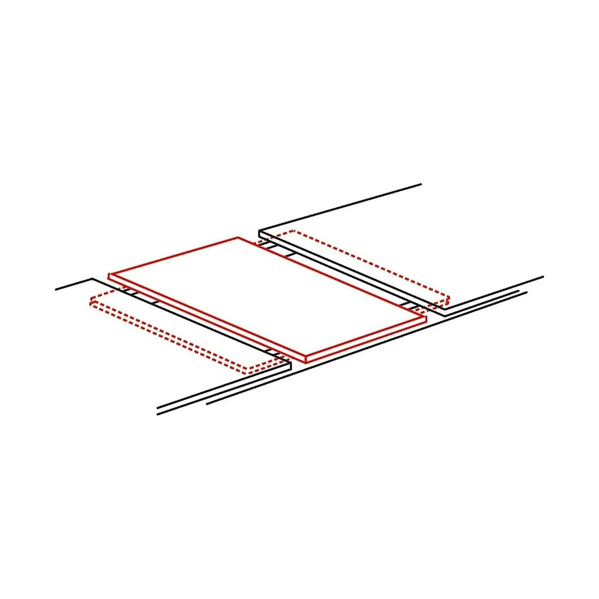 Masa extensibila PRESTO, stejar artisan/negru, PAL laminat, 140/218x80x78 cm