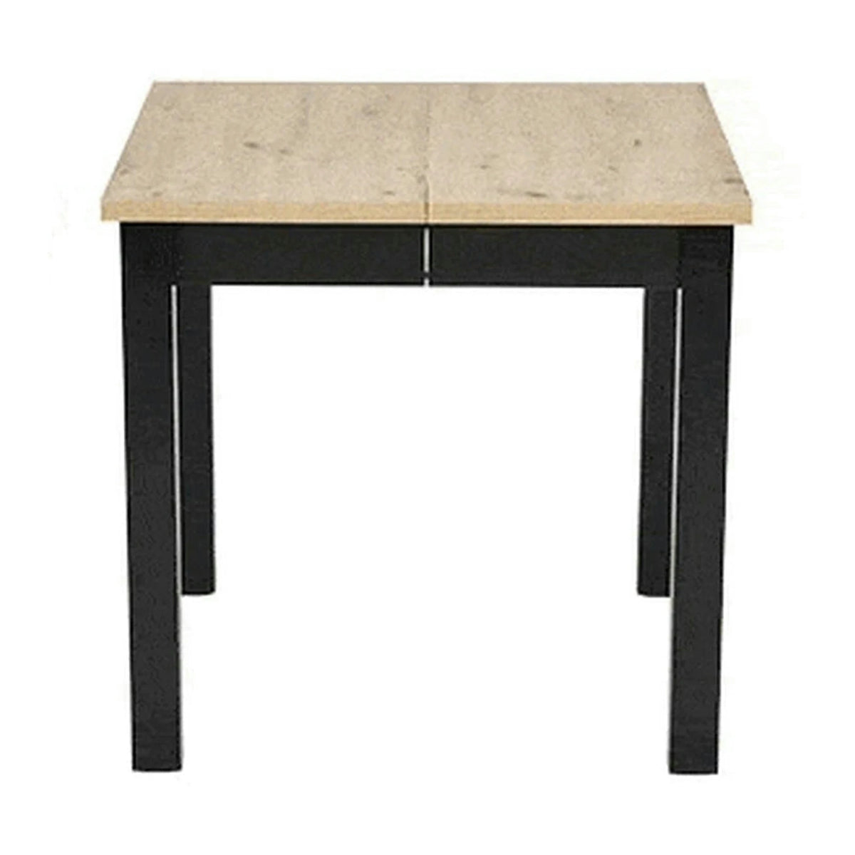 Masa extensibila QUBIK, stejar artisan/negru, PAL laminat, 80/200x80x76 cm