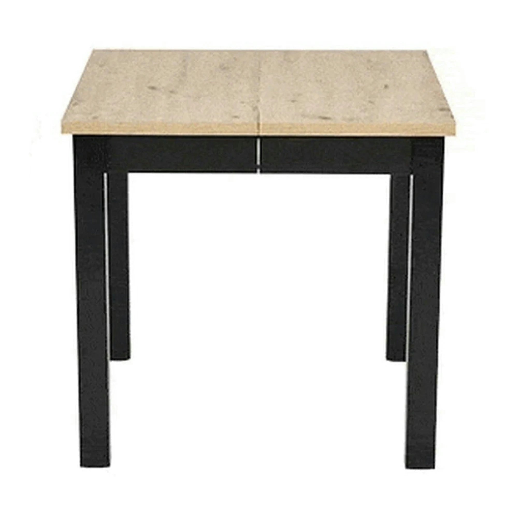 Masa extensibila QUBIK, stejar artisan/negru, PAL laminat, 80/200x80x76 cm