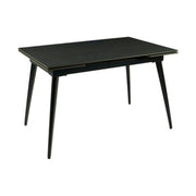 Masa extensibila REEF, negru, ceramica/metal, 120/180x80x76 cm