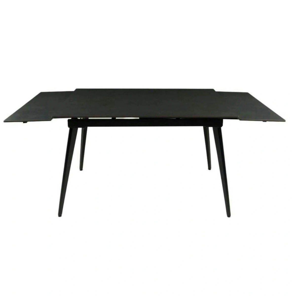 Masa extensibila REEF, negru, ceramica/metal, 120/180x80x76 cm