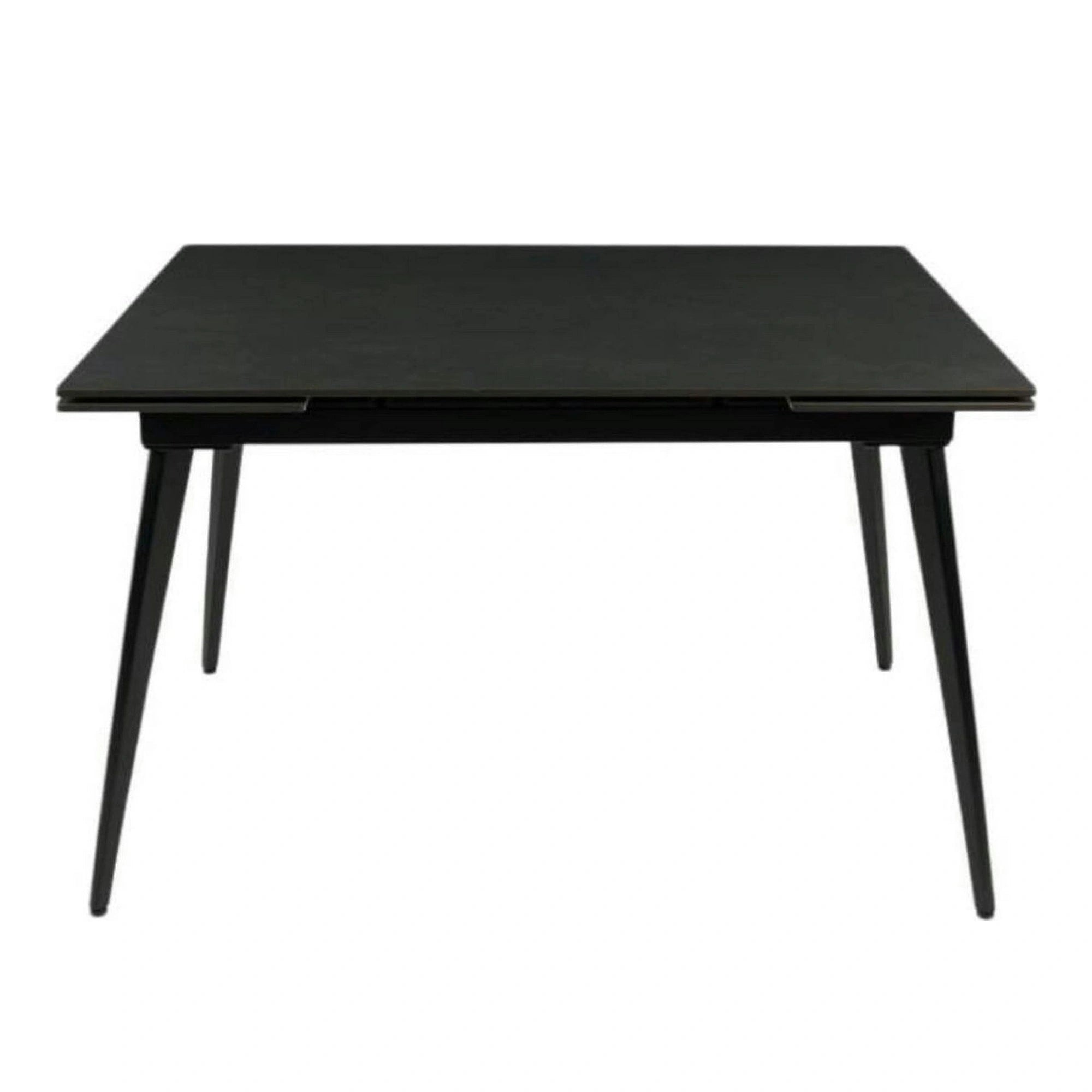 Masa extensibila REEF, negru, ceramica/metal, 120/180x80x76 cm
