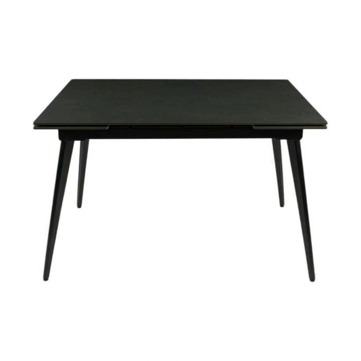 Masa extensibila REEF, negru, ceramica/metal, 120/180x80x76 cm