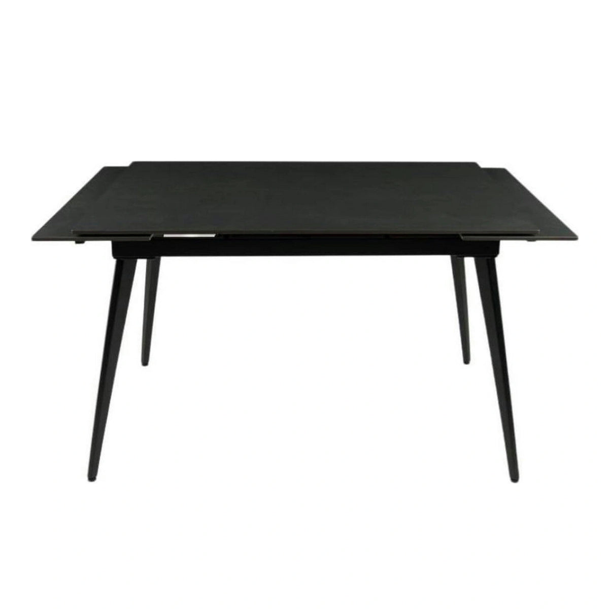 Masa extensibila REEF, negru, ceramica/metal, 120/180x80x76 cm